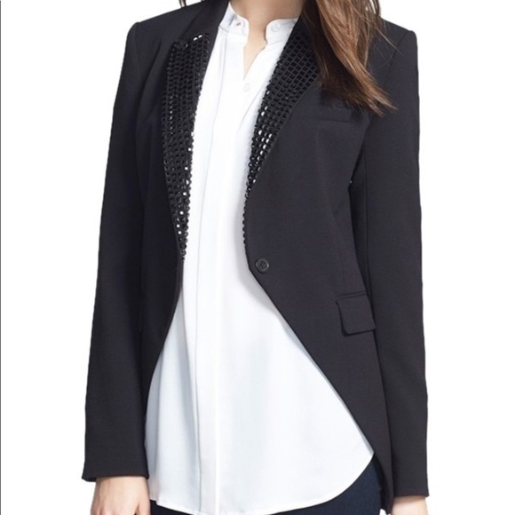 MICHAEL Michael Kors Jackets & Blazers - MICHAEL Michael Kors Studded Lapel Tuxedo Blazer